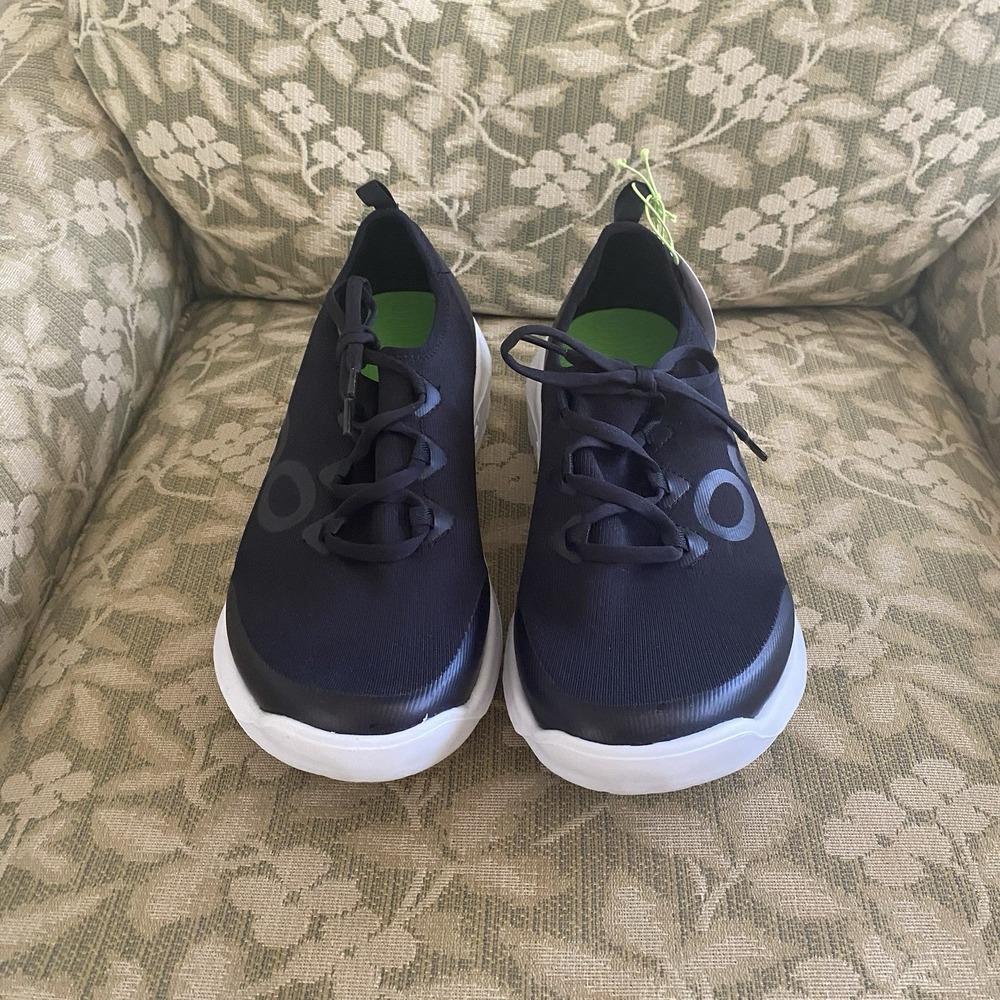 OOFOS Men's OOmg Sport LS Low Shoe black and white run walk jog Mens Size 10